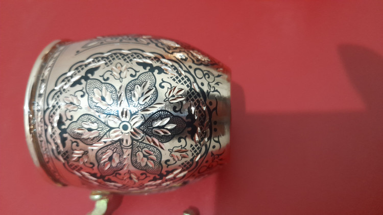 فنجان مسی قلمکار